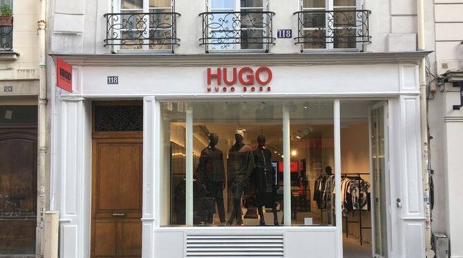 Die Marke »Hugo« soll überproportional wachsen. Dies soll auch mit eigenen Hugo Stores (hier: Paris) erfolgen.  FOTO: HUGO BOSS