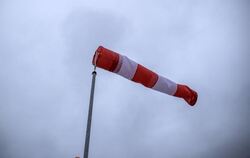 Windsack im Sturm