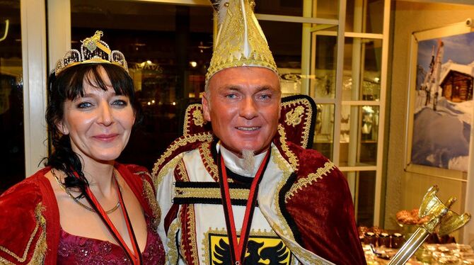 Das Reutlinger Prinzenpaar: Marianne II. und Martin II.
