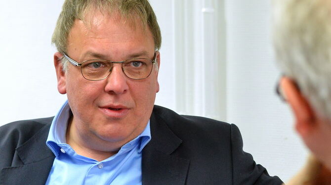 Am Tag nach der Wahl: Reutlingens neuer OB Thomas Keck spricht mit GEA-Lokalchef Roland Hauser über Themen, die er vordringlich Am Tag nach der Wahl: Reutlingens neuer OB Thomas Keck spricht mit GEA-Lokalchef Roland Hauser über Themen, die er vordringlich
