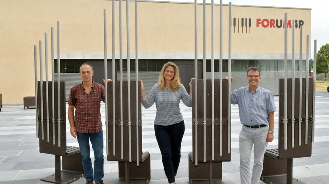 Engagieren sich für die Initiative Kulturgut Pliezhausen: Ulrich Schneider (von links), Manuela Harthauser und Dieter Alber-Ba Engagieren sich für die Initiative Kulturgut Pliezhausen: Ulrich Schneider (von links), Manuela Harthauser und Dieter Alber-Ba