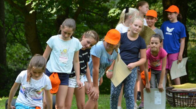 Bei den Erlebnistagen des CVJM Pfullingen genossen die Kinder die Gemeinschaft. Foto: tb Bei den Erlebnistagen des CVJM Pfullingen genossen die Kinder die Gemeinschaft. Foto: tb