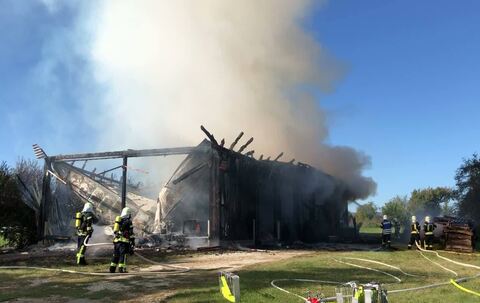 Scheunenvollbrand in Kusterdingen-Wankheim
