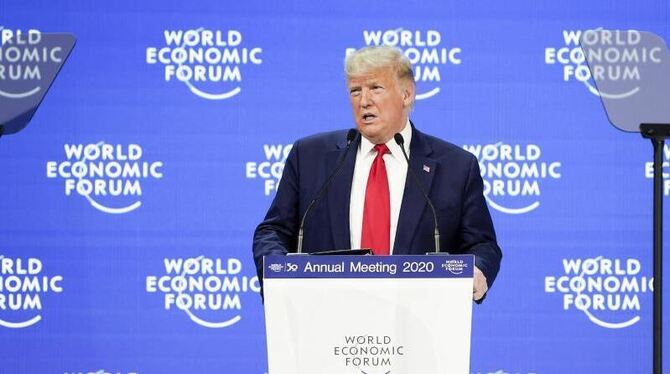 Trump spricht in Davos Trump spricht in Davos
