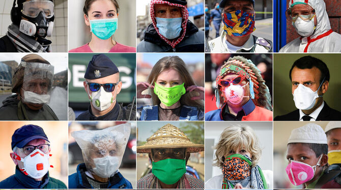 Die ganze Welt trägt Maske.  FOTO: DPA