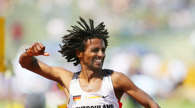 Pliezhäuser Aushängeschild: »Rastamann« Filmon Ghirmai, hier 2007 bei seinem Europacup-Sieg über 3 000 Meter Hindernis. FOTO: E Pliezhäuser Aushängeschild: »Rastamann« Filmon Ghirmai, hier 2007 bei seinem Europacup-Sieg über 3 000 Meter Hindernis. FOTO: E