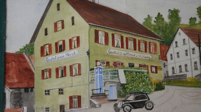 Der Gasthof Hirsch in Zwiefalten war ein beliebtes Renommier-, Ausflugs- und Hochzeitslokal. FOTOS: THUMM Der Gasthof Hirsch in Zwiefalten war ein beliebtes Renommier-, Ausflugs- und Hochzeitslokal. FOTOS: THUMM