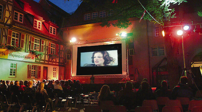 Trotz Abstangsregeln bleibt es 2020 beim Spielort Spitalhof: Das Reutlinger Open-Air-Kino findet statt und wird am 18. August mi