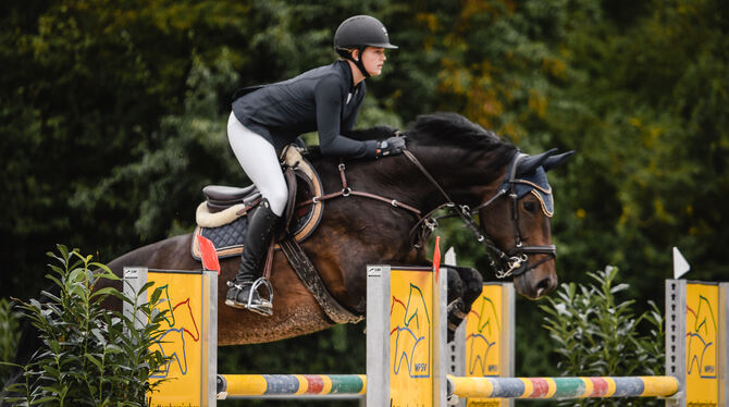 Freut sich »mega« auf ihre erste Teilnahme an der deutschen Jugendmeisterschaft: Greta Völker aus Trochtelfingen. FOTO: WALDENMA Freut sich »mega« auf ihre erste Teilnahme an der deutschen Jugendmeisterschaft: Greta Völker aus Trochtelfingen. FOTO: WALDENMA