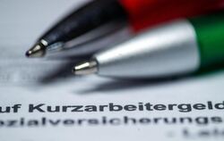 Blick auf ein Antragsformular für Kurzarbeit