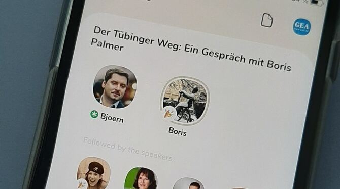 Boris Palmer hat sich in der App Clubhouse versucht.