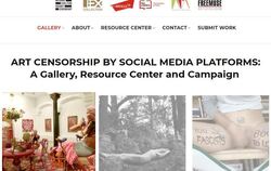 Auf dontdelete.art sind die Werke von Künstlern zu sehen, die auf Facebook oder Instagram nicht erwünscht sind. Foto: Screen