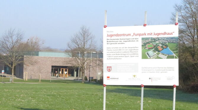 Ein großes Projekt vor Augen, an dem schon gemeinsam gearbeitet wird: Bei der Sport- und Kulturhalle baut die Gemeinde Gomaringe Ein großes Projekt vor Augen, an dem schon gemeinsam gearbeitet wird: Bei der Sport- und Kulturhalle baut die Gemeinde Gomaringe