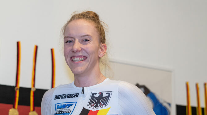 Freut sich auf ihre erste Teilnahme bei Olympischen Spielen: Die Eningerin Franziska Brauße. FOTO: WALTHER/EIBNER Freut sich auf ihre erste Teilnahme bei Olympischen Spielen: Die Eningerin Franziska Brauße. FOTO: WALTHER/EIBNER