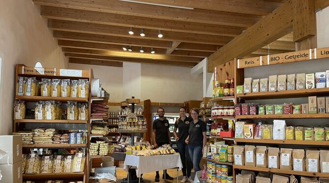 Die Projektverantwortlichen der Lichtensteinmühle um Peter Glück, Ann-Catrin Knupfer und Michaela Frech (von links) freuen sich