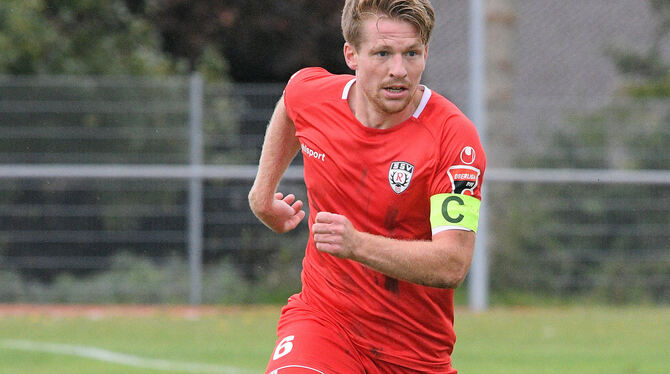 Pierre Eiberger Beim SSV Reutlingen Antreiber auf und neben dem Platz: Pierre Eiberger.