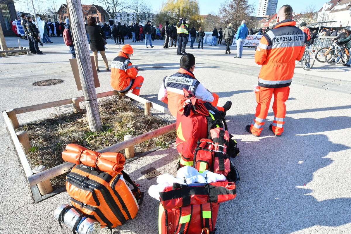 Demosanitäter in Bereitschaft FOTO MEYER3814