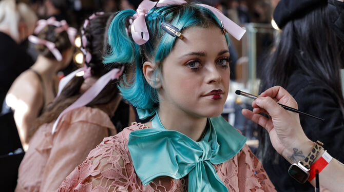 Vanessa Kunz aus Metzingen als Grusel-Puppe bei »Germany's next Topmodel«.