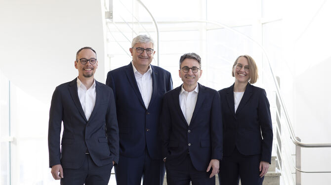 Uwe Buckenmaier, Fritz Fink, Michael Jetter und Kathrin Gerstenecker (von links).
