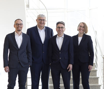 Uwe Buckenmaier, Fritz Fink, Michael Jetter und Kathrin Gerstenecker (von links).