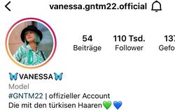 GNTM-Kandidatin mit den meisten Followern auf Instagram: Vanessa Kunz aus Metzingen.