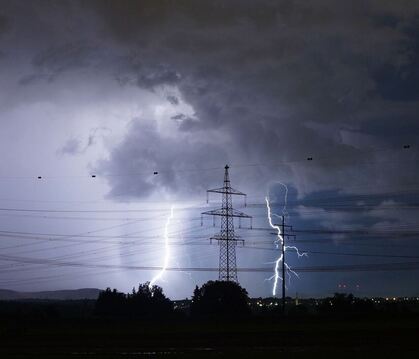 Gewitter über Baden-Württemberg