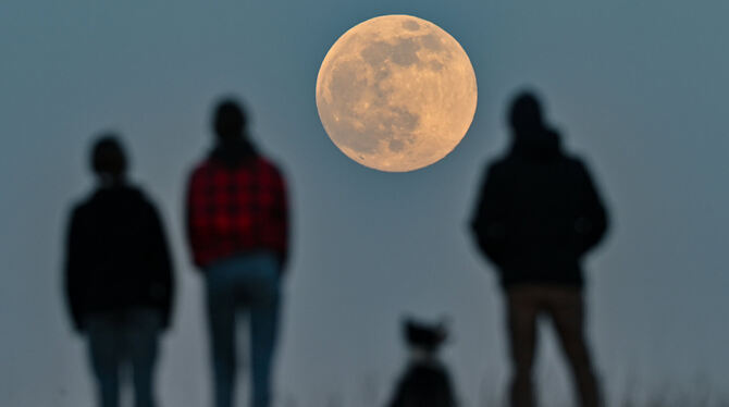 Heute Abend kann man wieder einen Supermond bestaunen. Der Vollmond ist dann in Erdnähe und scheint besonders hell und groß zu