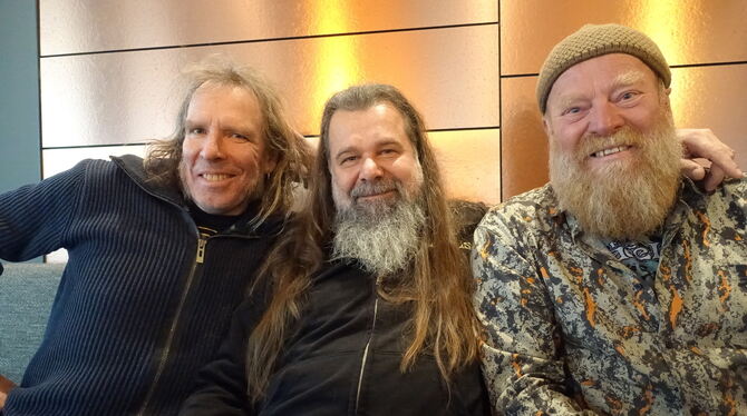 Eki Kazmaier, Marcus Schnitzler und Matthias Wettstein (von links) haben gute Erinnerung an ihre drei Auftritte in England. FOTO Eki Kazmaier, Marcus Schnitzler und Matthias Wettstein (von links) haben gute Erinnerung an ihre drei Auftritte in England. FOTO