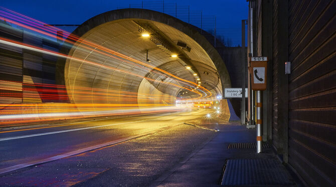 Der Ursulabergtunnel bei Pfullingen.