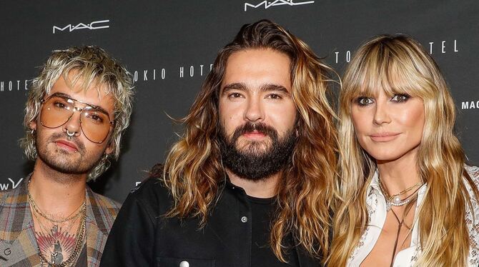 Kaulitz-Brüder und Heidi Klum