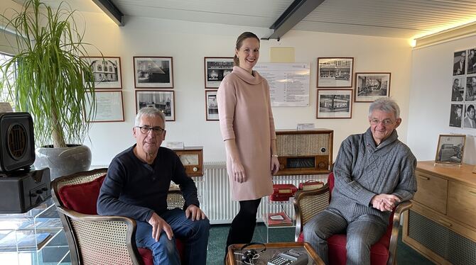 Freuen sich über interessierte Besucher: Rainer Grözinger (von links), Katharina Wandel und Hans Funk, die das Museum betreuen. Freuen sich über interessierte Besucher: Rainer Grözinger (von links), Katharina Wandel und Hans Funk, die das Museum betreuen.