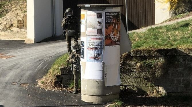 SEK-Einsatz in Altenburg am Mittwochmorgen.