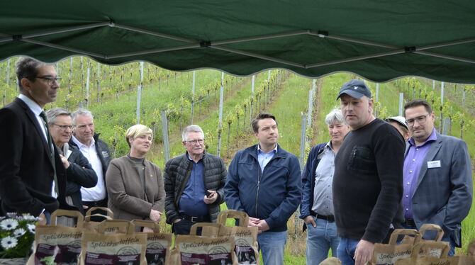 Timo Nau (Weid’Blick, St. Johann) steht für »g’scheide Kartoffeln von der Alb mit dem Geruch von Erde«. Ihm schauen über die Sch Timo Nau (Weid’Blick, St. Johann) steht für »g’scheide Kartoffeln von der Alb mit dem Geruch von Erde«. Ihm schauen über die Sch