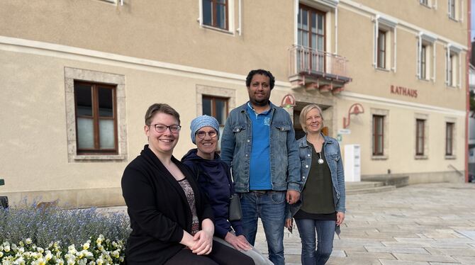 Setzen sich gemeinsam für ein inklusives Eningen ein: Lisa Goller (von links), Annette Spindler, Martin Heyle und die kommunale Setzen sich gemeinsam für ein inklusives Eningen ein: Lisa Goller (von links), Annette Spindler, Martin Heyle und die kommunale