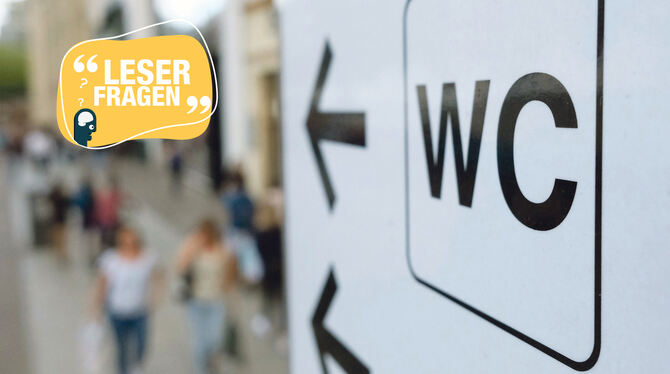 Wo geht's in Reutlingen zum nächstgelegenen WC? Um das herauszufinden, gibt's verschiedene Wege.