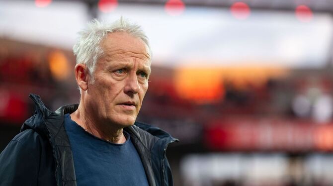 Freiburgs Trainer Christian Streich