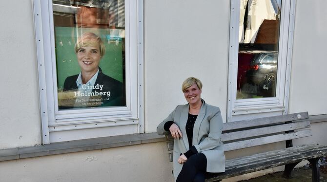 Die Grünen-Landtagsabgeordnete Cindy Holmberg aus Metzingen.