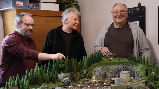 Drei Macher im Einsatz (von rechts): Klaus Beck, Hans Walker und Heiko Schönfeld.