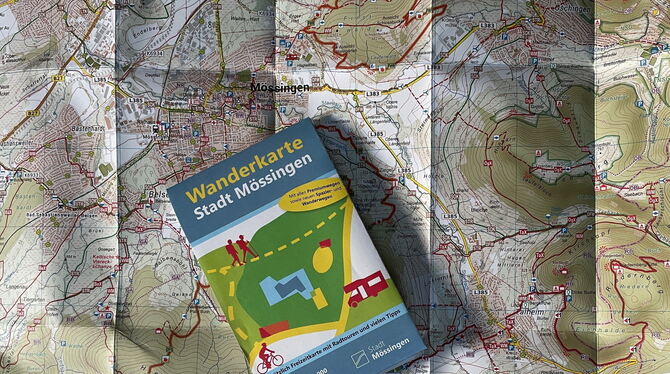 Wanderkarte Die neue Mössinger Wanderkarte zum Jubiläumsjahr ist jetzt kostenlos auf dem Rathaus erhältlich.