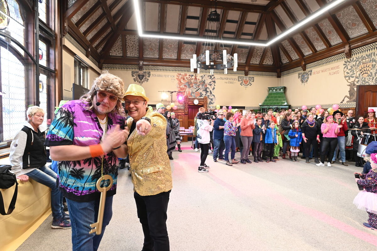 Sturm auf das Reutlinger Landratsamt.