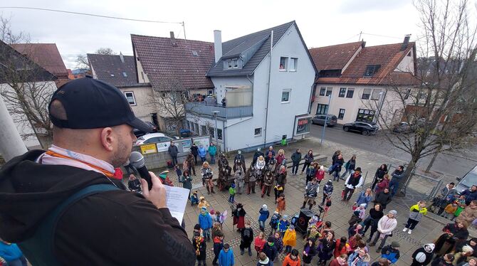Wannweils Bürgermeister spricht zum närrischen volk