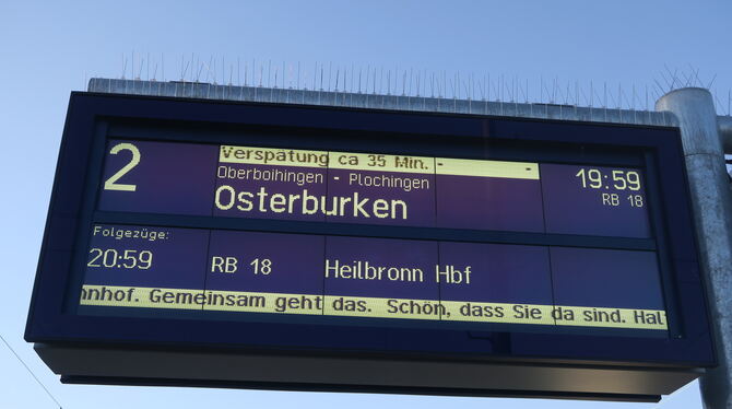 Verspätungen haben im regionalen Bahnverkehr zum Bedauern vieler keinen Seltenheitswert.