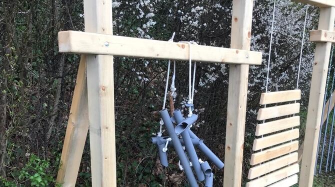 Vandalismus an der Klangstation. Die Stadt Metzingen hat die Taten zur Anzeige gebracht.