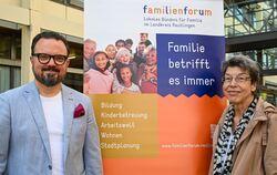Susanne Stutzmann und Claus Mellinger vom Familienforum Reutlingen nehmen zum Tag der Familie die Lebensumstände von Familien in