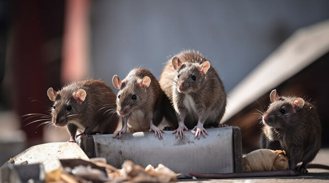 rats,pests,street rats,ai,animal,animals,brown,city,city life,city rats,digital,dirt,dirty,dumpster,garbage,generative,generativ Ratten sind immer auf der schnellen Suche nach Nahrung. Achtlos weggeworfene Essensreste sind ein willkommener Snack für sie. In