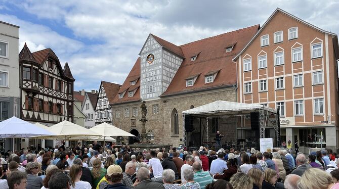 Christliche Allianz auf dem Marktplatz.  FOTO: PRIVAT