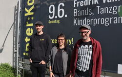 Frederick Husel (links), Sarah Petrasch und Matthias Xander freuen sich auf das "inter.Komm!"-Festival in rund einer Woche.