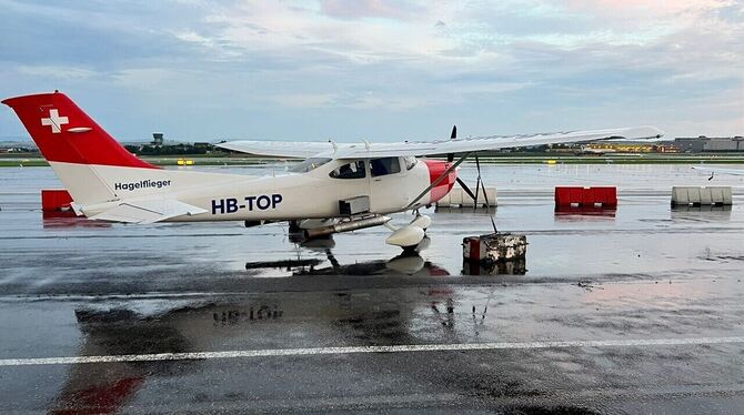 Markus Duwe, Vertragspartner des Reutlinger Hagelflieger-Vereins, ist es gelungen diese Cessna 182 als Ersatz für den gecrashten