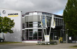 Blick auf den Standort der Kärcher Municipal GmbH im Industriegebiet Reutlingen-Nord/Kirchentellinsfurt (Mahden).