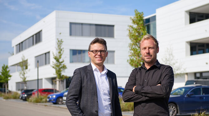 Gewerbeimmobilien Johannes Fiedler (links) und Jannis Rotar, Geschäftsführer der Fiedler Gewerbeimmobilien GmbH.